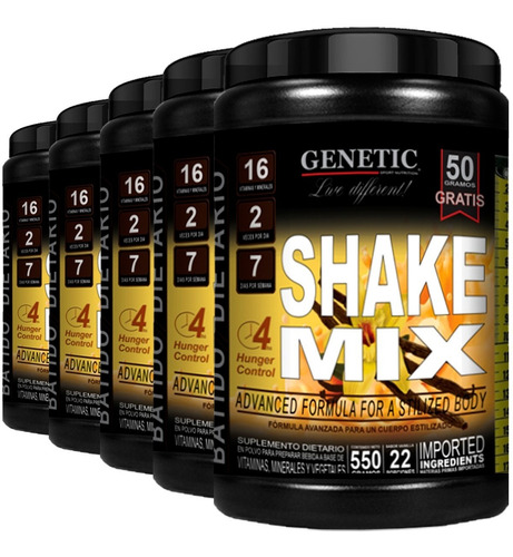 Batidos Diet Shake Mix Remplaza Comidas Control Peso Genetic