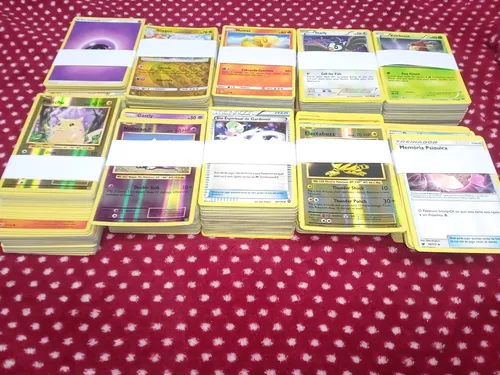 Lote de 1000 cartas Pokemon - Escorrega o Preço