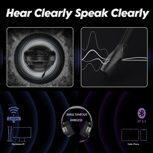 Nubwo G06 Auriculares De Juegos Inalámbricos Duales Con Micr