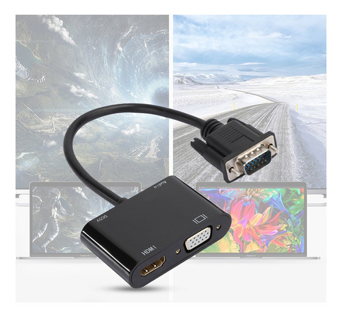 Vga A Hdmi Vga Hd Video Convertidor Cable Adaptador 4k X 2k