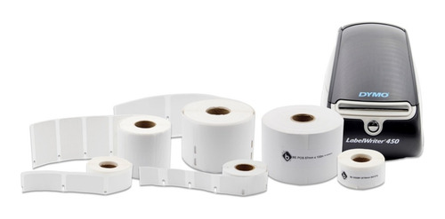 Etiquetas Compatibles Dymo 450 | 4 Rollos 25x54mm