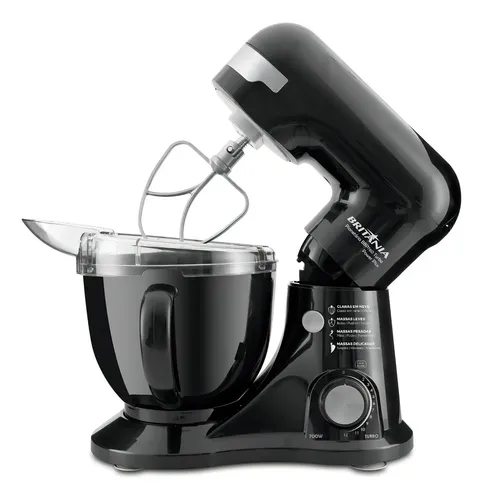 Batedeira Planetaria Bbp760p Power Plus Turbo Britânia 110v Preto...
