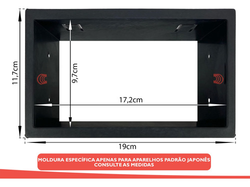 Imagem 4 de 10 de Moldura Painel 2 Din Multimidia Dvd Golf Polo Bora Ecosport Fiesta Fox Para Aparelhos Padrão Japonês
