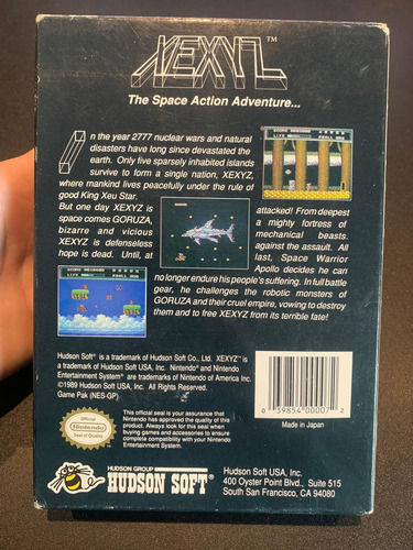 Xexyz Nintendo Nes (Usado)