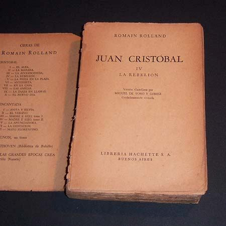 La Rebelión. Juan Cristóbal Iv. Romain Rolland. 1947