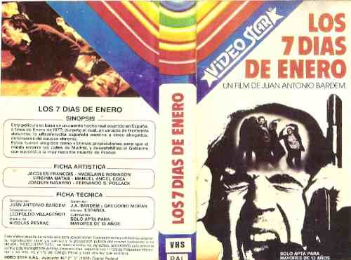 Los 7 Dias De Enero Vhs Manuel Egea Juan Antonio Bardem 1979