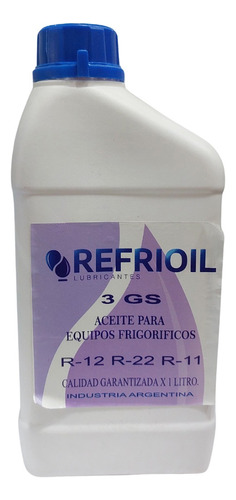 Aceite Para Equipos Frigoríficos Gas R12 R22 R11 3gs 1 Lit 