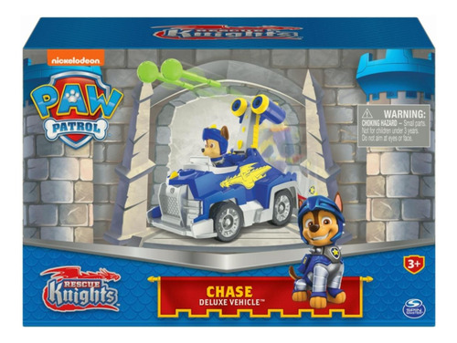 Paw Patrol, Rescue Knights Chase Transforming Toy Car Con
