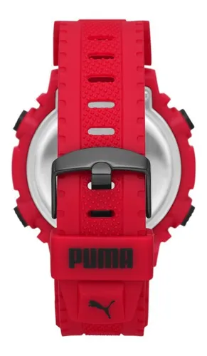 Reloj Hombre Puma 12 Digital Color De La Correa Rojo | MercadoLibre