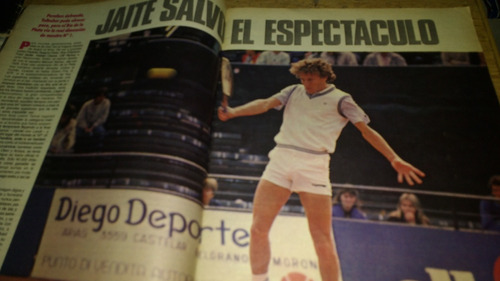 Revista El Grafico Nº 3498 Año 1986 Martin Jaite Tenis