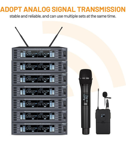 Micrófono Inalámbrico Vocal, Micrófono Inalámbrico Uhf De Do