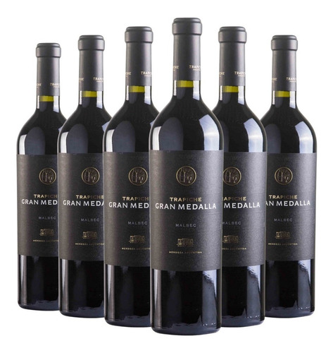 Vino Trapiche Gran Medalla Malbec Caja X 6 X 750ml.