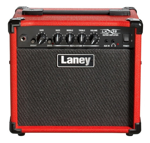 Combo Amplificador Para Guitarra De 2x5in Laney Lx15-red