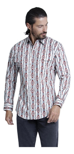 Camisa Vaquera Hombre Wrangler Regular Fit Manga Larga 961