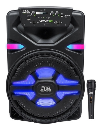 Caixa Ativa Wave 12 Polegadas Usb Bt Bateria 12v Pro Bass