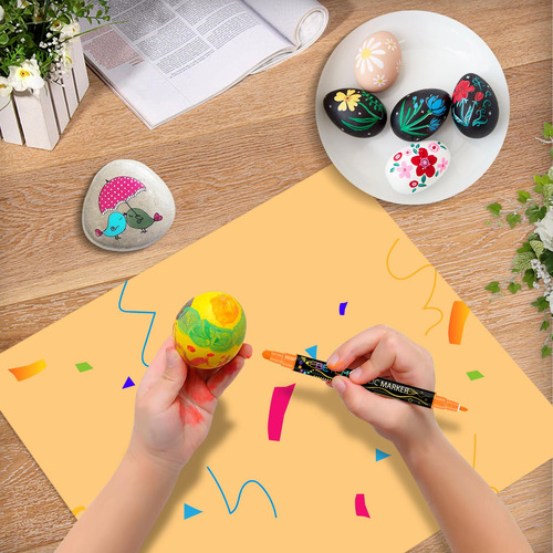 Marcadores De Pintura Acrílica De Doble Punta 24 Colores Multicolor