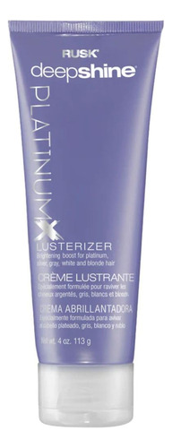 Rusk Deepshine Platinumx Lusterizer, 4 Onzas, Crema Ligera .