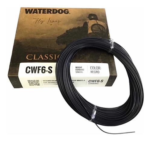 Linea Para Pesca Con Mosca Waterdog Classic Número 6 Sinking