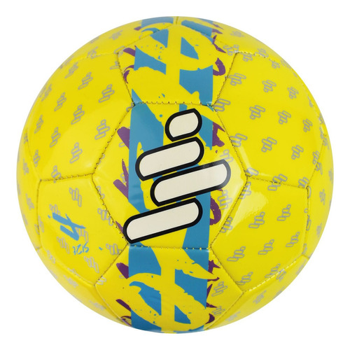 Balón De Fútbol Cosido A Maquina N°4 Oka Pro 5.0 Color Amarillo