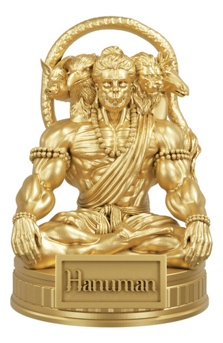 Estátua Hanuman - Pachamukhi Cor Cor Ouro