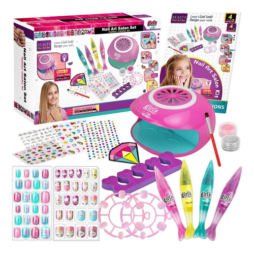 Maquillaje  Kit De Arte De Uñas Para Niñas, Juego De Fr80sm