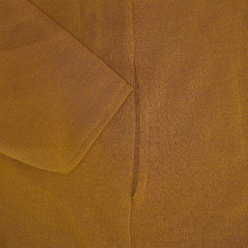Suéter Largo Capa Saco Abrigo Mostaza Para Hombre Con Gorro