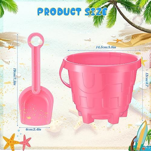 24 Juegos De Cubos De Playa Para Niños Con Palas, Castillo D
