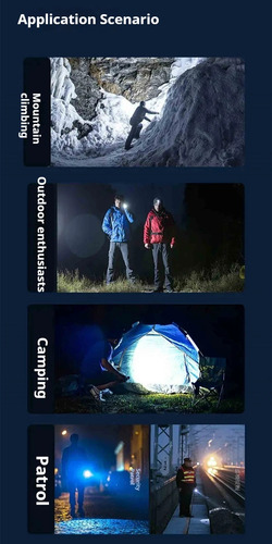 Ultra Delgada Lámpara Táctica Led Linterna Potente 3 Modos