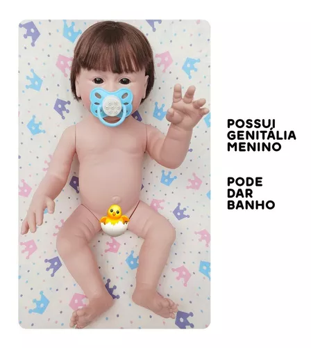 Boneca Reborn Menino Bebe Recem Nascido Pagão Azul Escuro - ShopJJ -  Brinquedos, Bebe Reborn e Utilidades