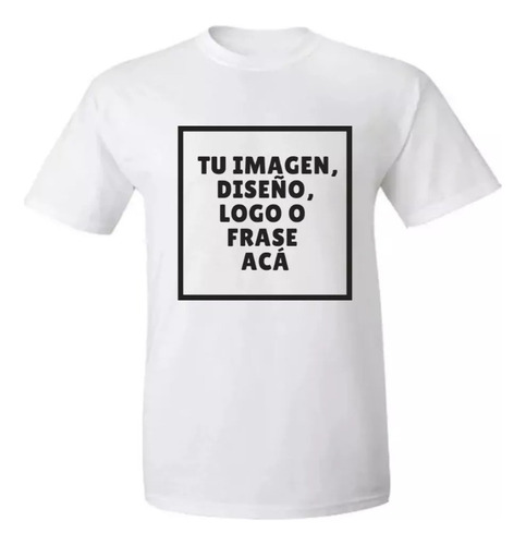 Remera Adulto Personalizada Sublimada Imagen Diseño Frase