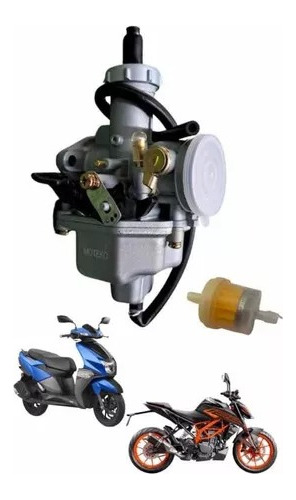Carburador Moto Pz27 Tipo Cg 125-150cc +filtro
