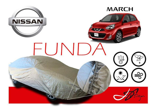 Funda Cubierta Lona Afelpada Cubre Nissan March 2020