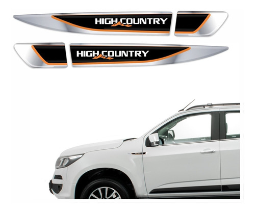 Par Emblemas Paralama Porta Nova Ch S10 High Country Res15