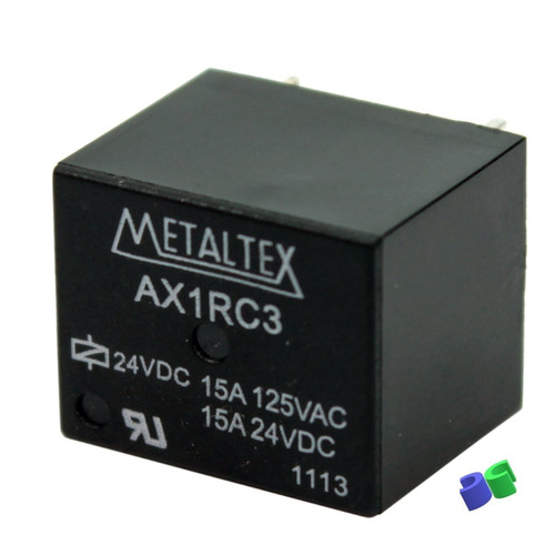 50pç - Rele - Ax1rc3  - 24vcc - 15a - Metaltex