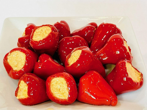 Red Griega Peperoncini Pimientos Rellenos De Queso Crema 10,