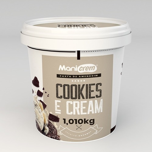 Manicrem Pasta De Amendoim Sabor Cookies E Cream 1,010kg