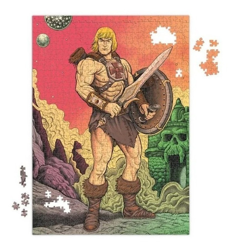 Imagem 3 de 6 de Puzzle Quebra Cabeças He-man Masters Universe Mattel Collect