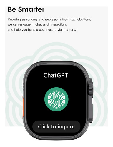 Smartwatch S8 Ultra Compativel Com iPhone E Android Nfc