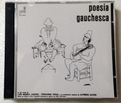 Medina Castro Vegal Alcon Poesia Gauchesca Cd Bajado De Lp