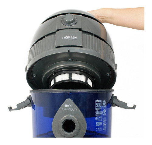 Imagen 5 de 7 de Aspiradora Thorben Thor Hydrofilter Heavy Duty 2L gris y azul 220V