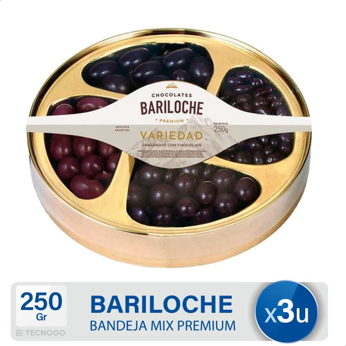 Bandeja Mix Premium Chocolates Bariloche X3 - Mejor Precio