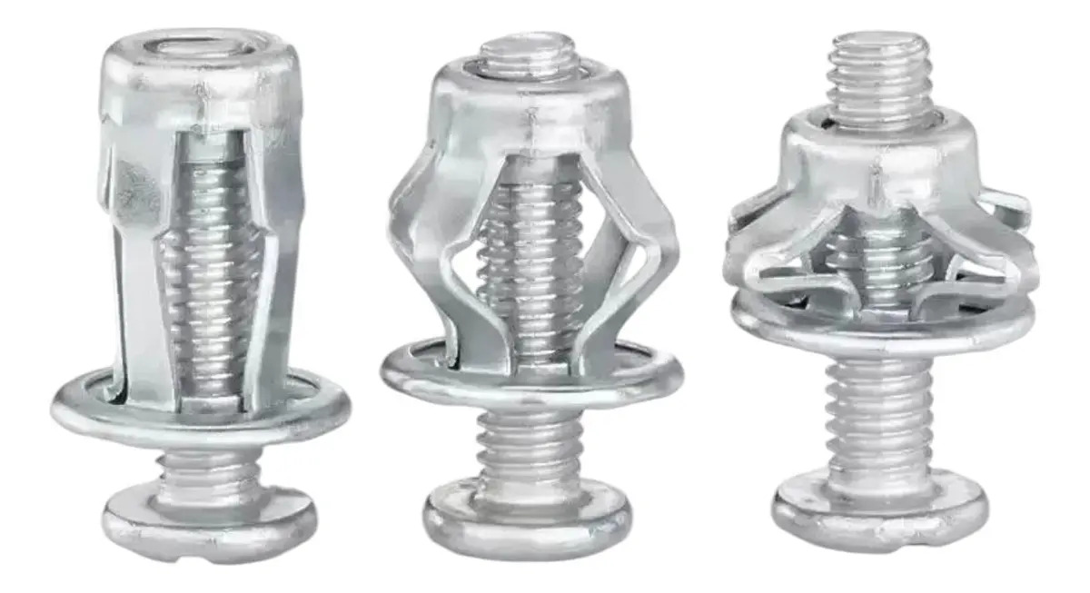 Grampos Rebites Expansão Metálicos M5x25mm Geober Kit 10 Unidades