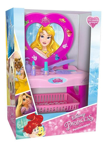 Imagem 2 de 5 de Penteadeira Infantil C/ Acessórios Disney Princesa Aurora