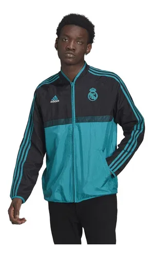 Moretón Miniatura Visualizar Chaqueta Real Madrid 2021/2022 Salida Negro Original adidas