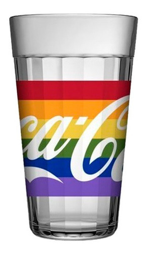 Copo Long Drink Americano Nadir Pride 1 Copo Coca Cola 450ml Cor Colorido