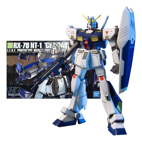 Bandai Figure Gundam Model Kit De Figuras De Anime Hg Rx-78n