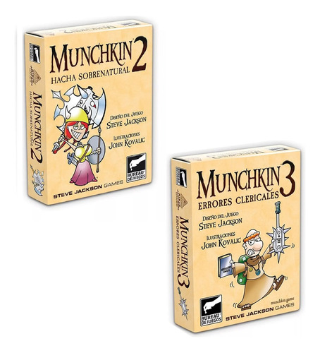 Juego De Mesa Munchkin Expansion 2 Y 3 Bureau Buro De Juegos