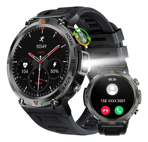 Reloj Militar Inteligente Outdoor 100+ Modos Deporte Sueño