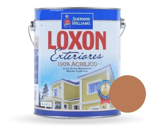 Loxon Exterior Marron Sherwin Williams 10 Lt Solo Envio G2