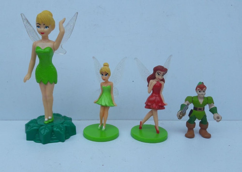 Tinker Bell Disney: Peter Pan  Sininho Rosetta - Lote Com 4 